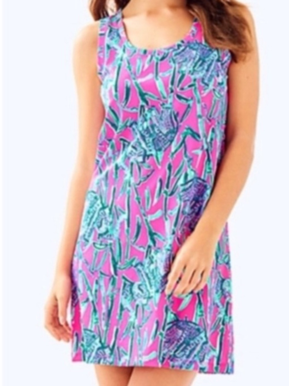 Lilly Pulitzer L Raylee Mini Dress Mandevilla Pink Extra Lucky Elephant Print